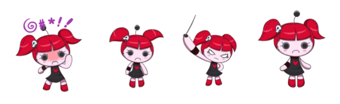 Voodoo Ruby WeChat Stickers
