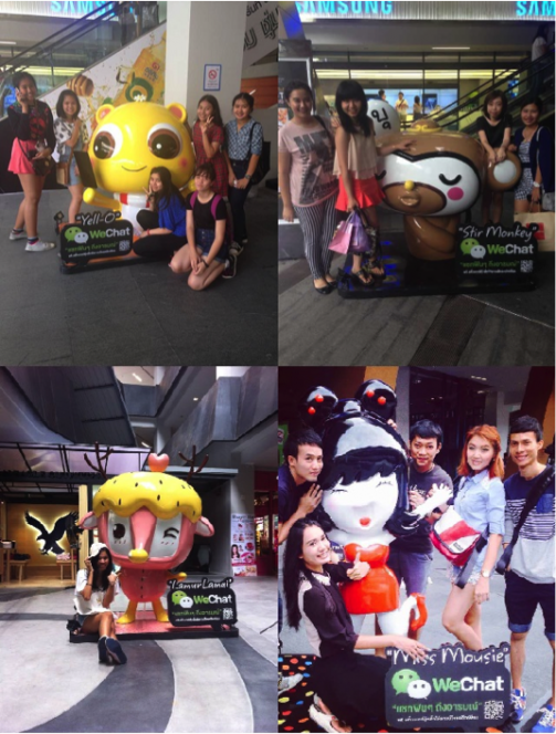 Thailand WeChat Sticker Statues