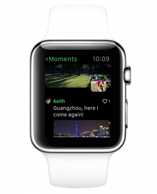 apple watch 4 wechat