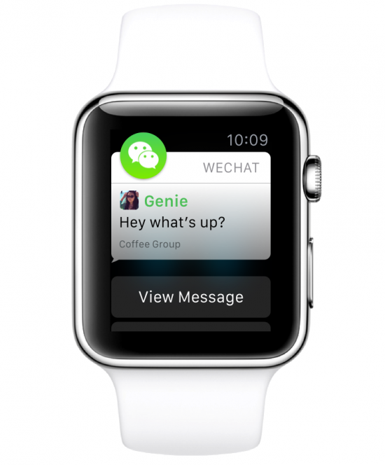 apple watch 4 wechat